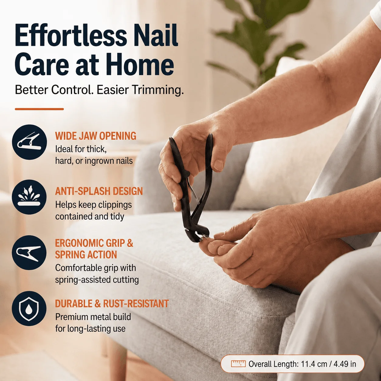 Trim Thick Toenails with Better Control