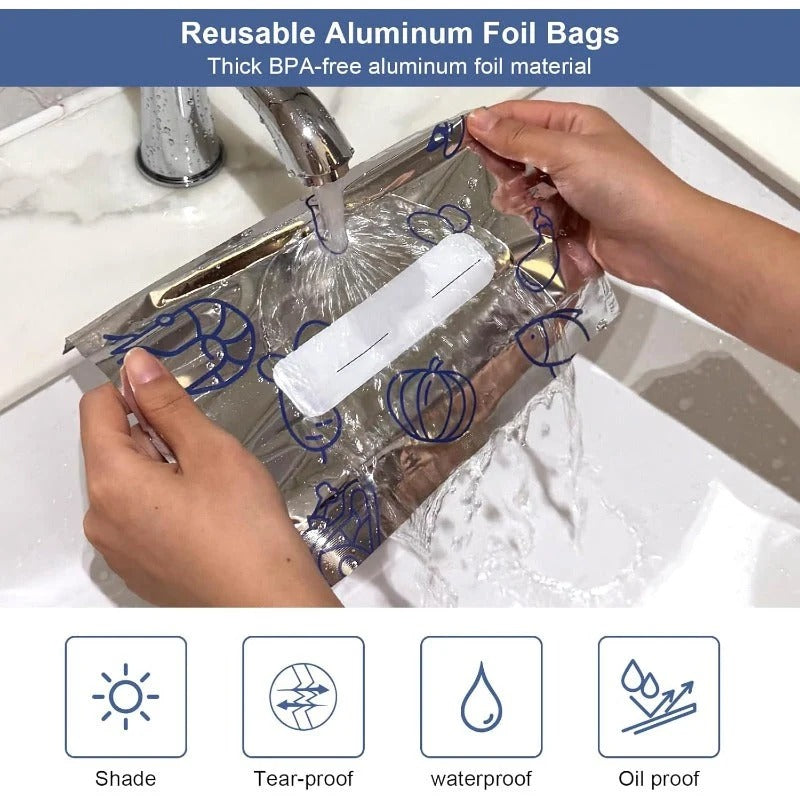 Reusable Aluminum Foil Storage Bags
